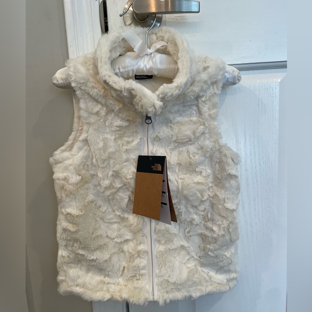 North Face, Toddler Girl, Faux Fur Vest - NEW, 4T